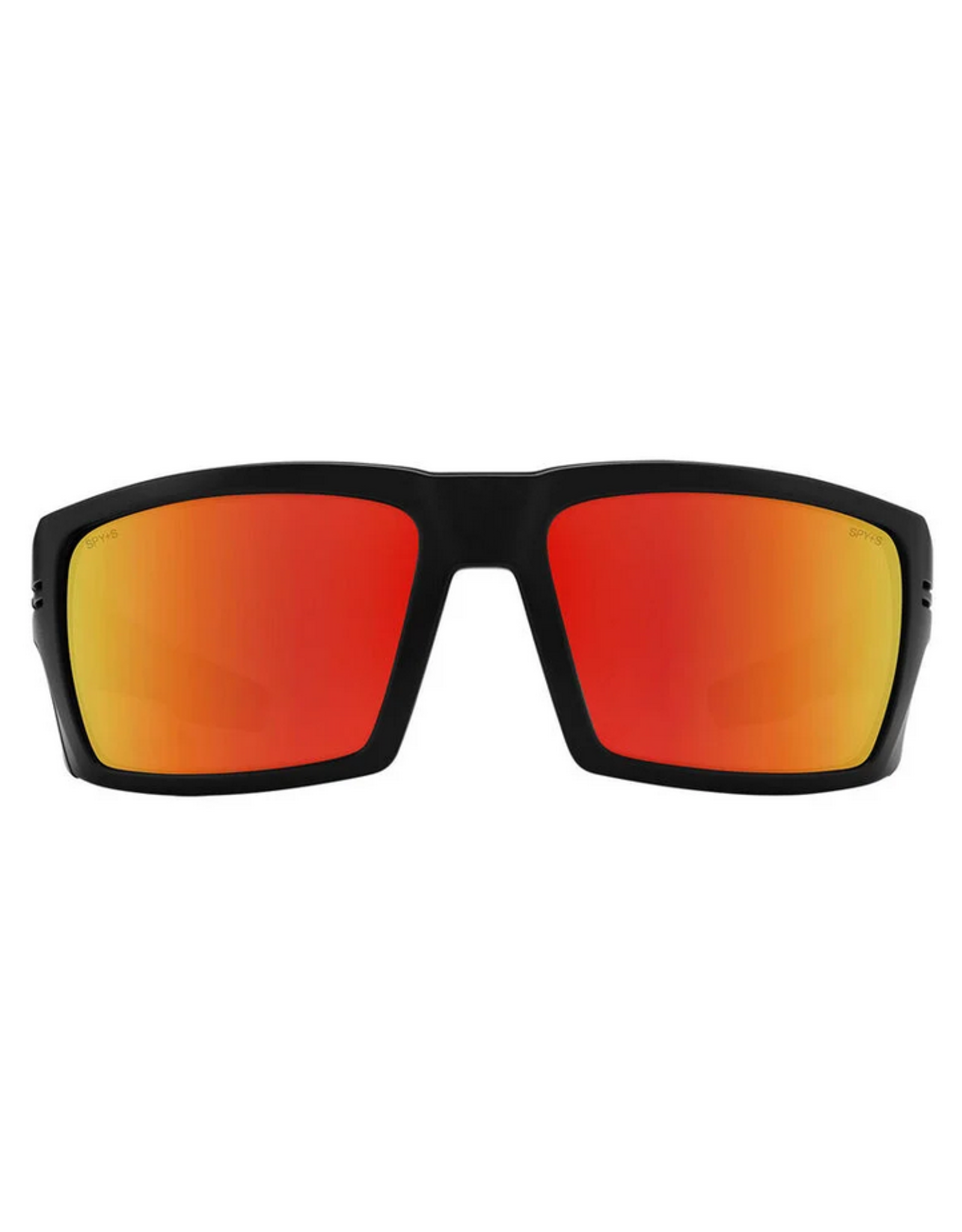 Spy Rebar ANSI RX Matte Black Sunglasses with Happy Bronze Red Mirror Lens