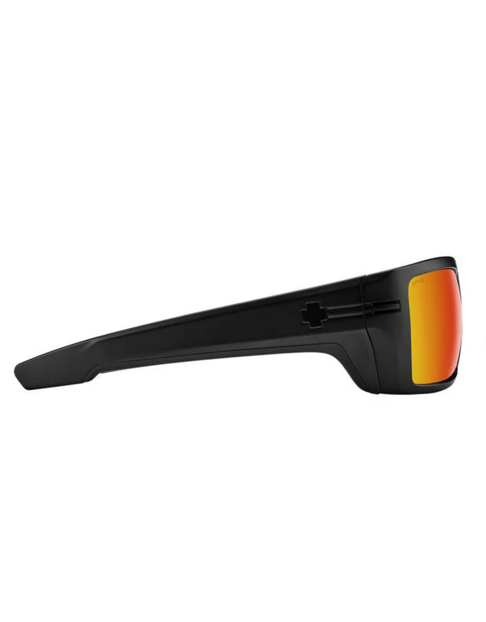Spy Rebar ANSI RX Matte Black Sunglasses with Happy Bronze Red Mirror Lens