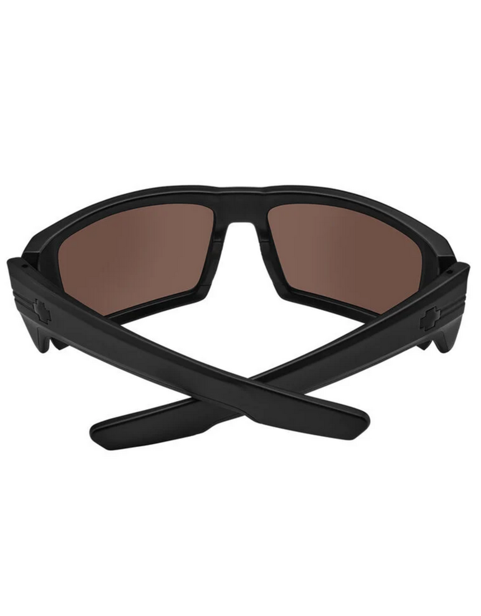 Spy Rebar ANSI RX Matte Black Sunglasses with Happy Bronze Red Mirror Lens