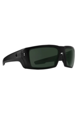 Spy Rebar ANSI RX Matte Black Sunglasses with Happy Gray Green Lens