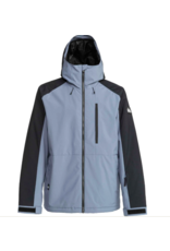 Quiksilver Men's Mission Block Jacket Flint Stone Quiksilver Men's Mission Block Jacket Flint Stone