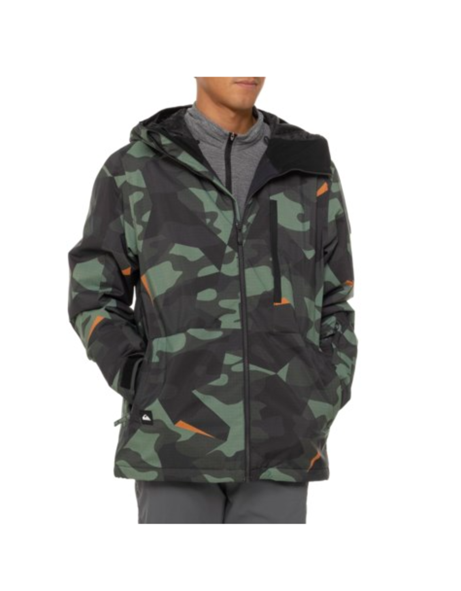 Quiksilver Men's Mission Printed Jacket Sea Spray Slub Chambray