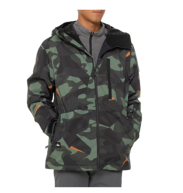 Quiksilver Men's Mission Printed Jacket Sea Spray Slub Chambray