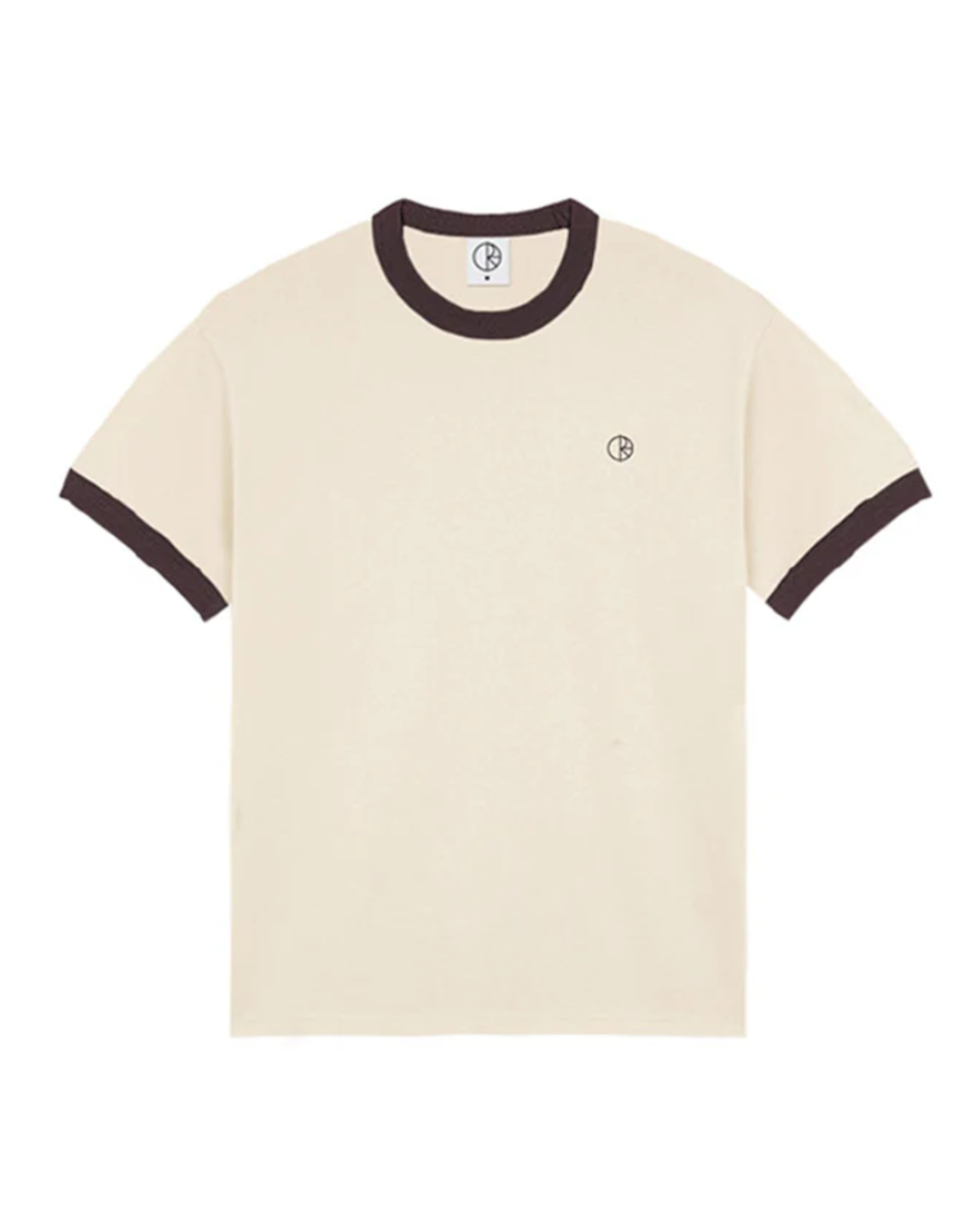 Polar Men's Ringer Tee Ivory/Chocolate