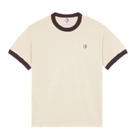 Polar Men's Ringer Tee Ivory/Chocolate