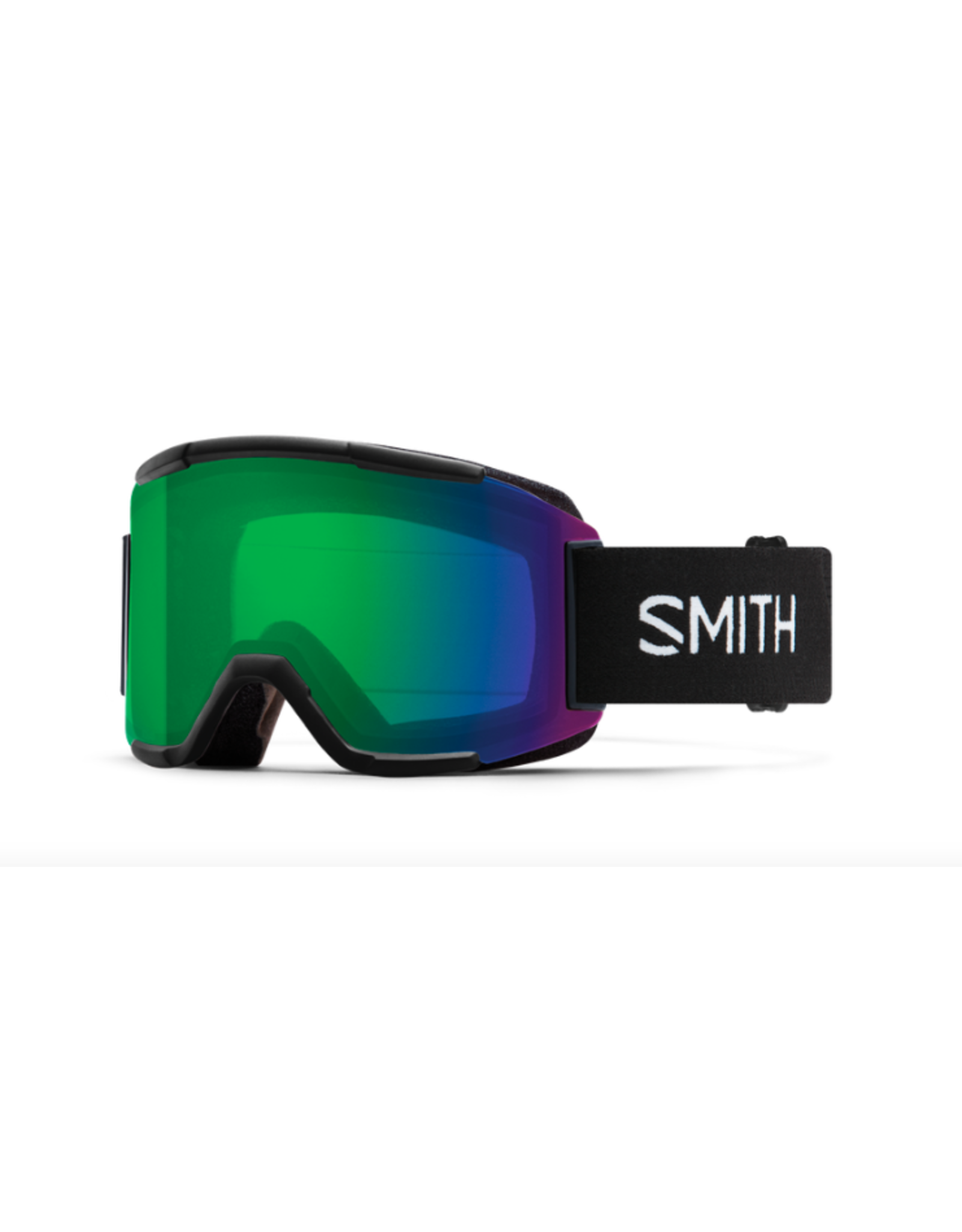 SMITH Smith Squad Black Goggles with ChromaPop Everyday Green Mirror+Clear Lens 2026