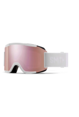 SMITH Smith Squad Low Bridge Fit White Vapor Goggles with ChromaPop Everyday Rose Gold Mirror+Yellow Lens 2026