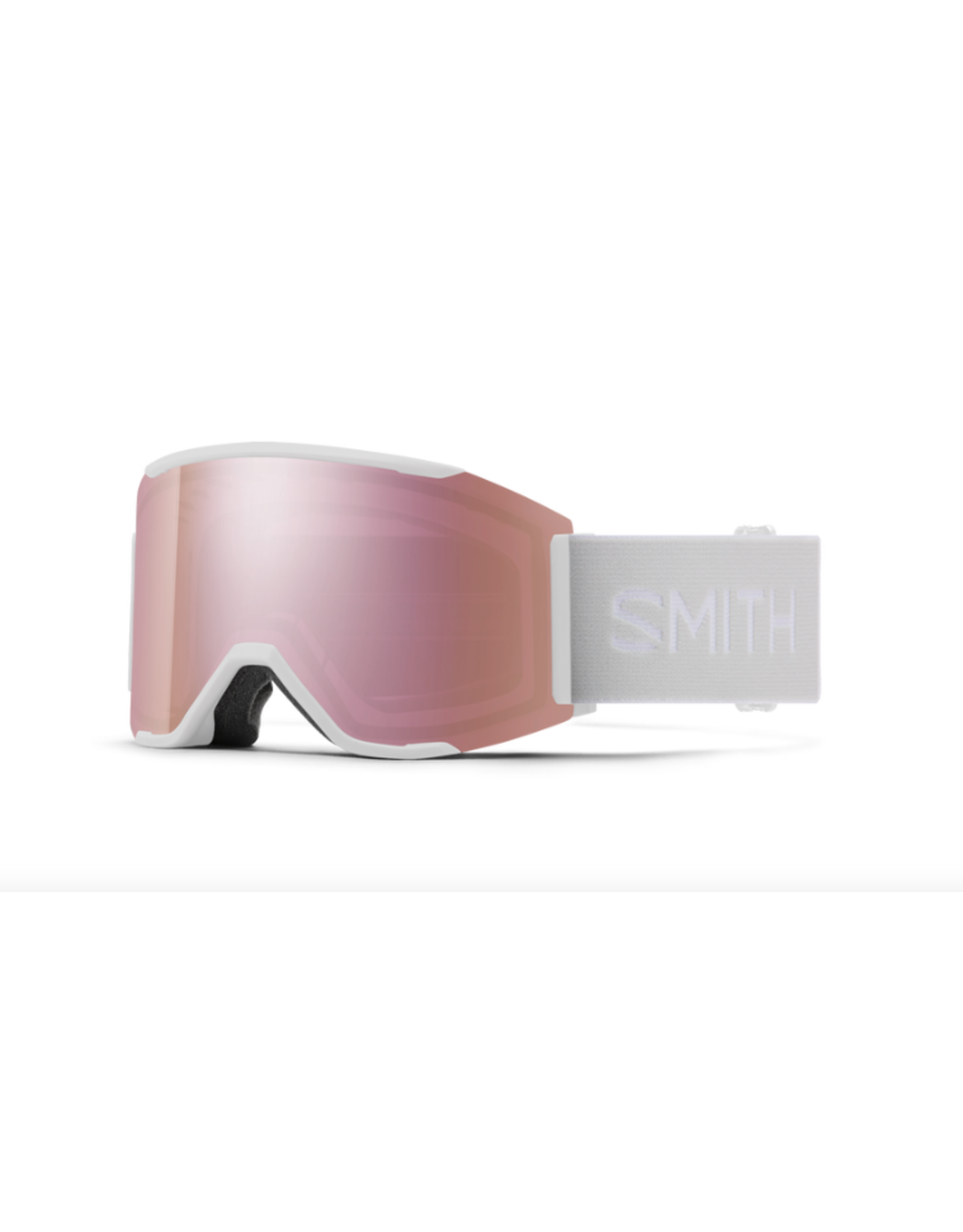 SMITH Smith Squad MAG Low Bridge Fit White Vapor Goggles with ChromaPop Everyday Rose Gold Mirror+ChromaPop Storm Rose Flash Lens 2026
