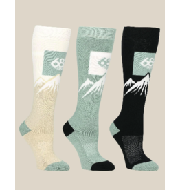 686 Women's Snow Caps Socks 3 Pack Multi 2026