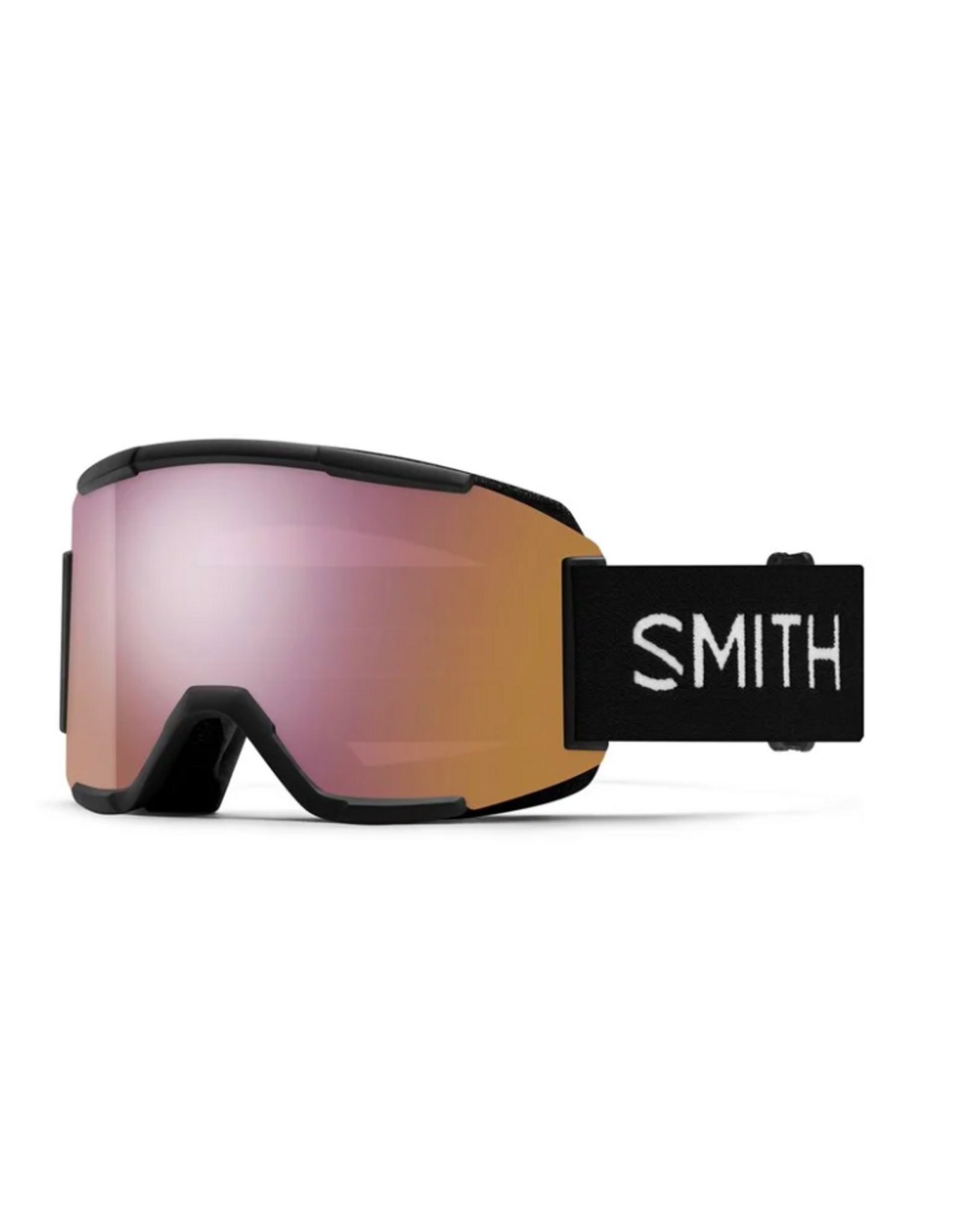 SMITH Smith Squad Black Goggles with ChromaPop Everyday Rose Gold Mirror+Clear Lens 2026