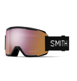 SMITH Smith Squad Black Goggles with ChromaPop Everyday Rose Gold Mirror+Clear Lens 2026