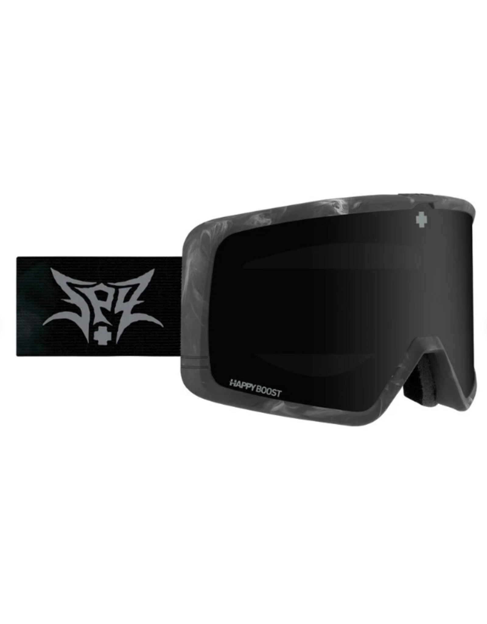 Spy Megalith Black Metal Goggles with Happy Boost Black Mirror+Happy Yellow Lens 2026