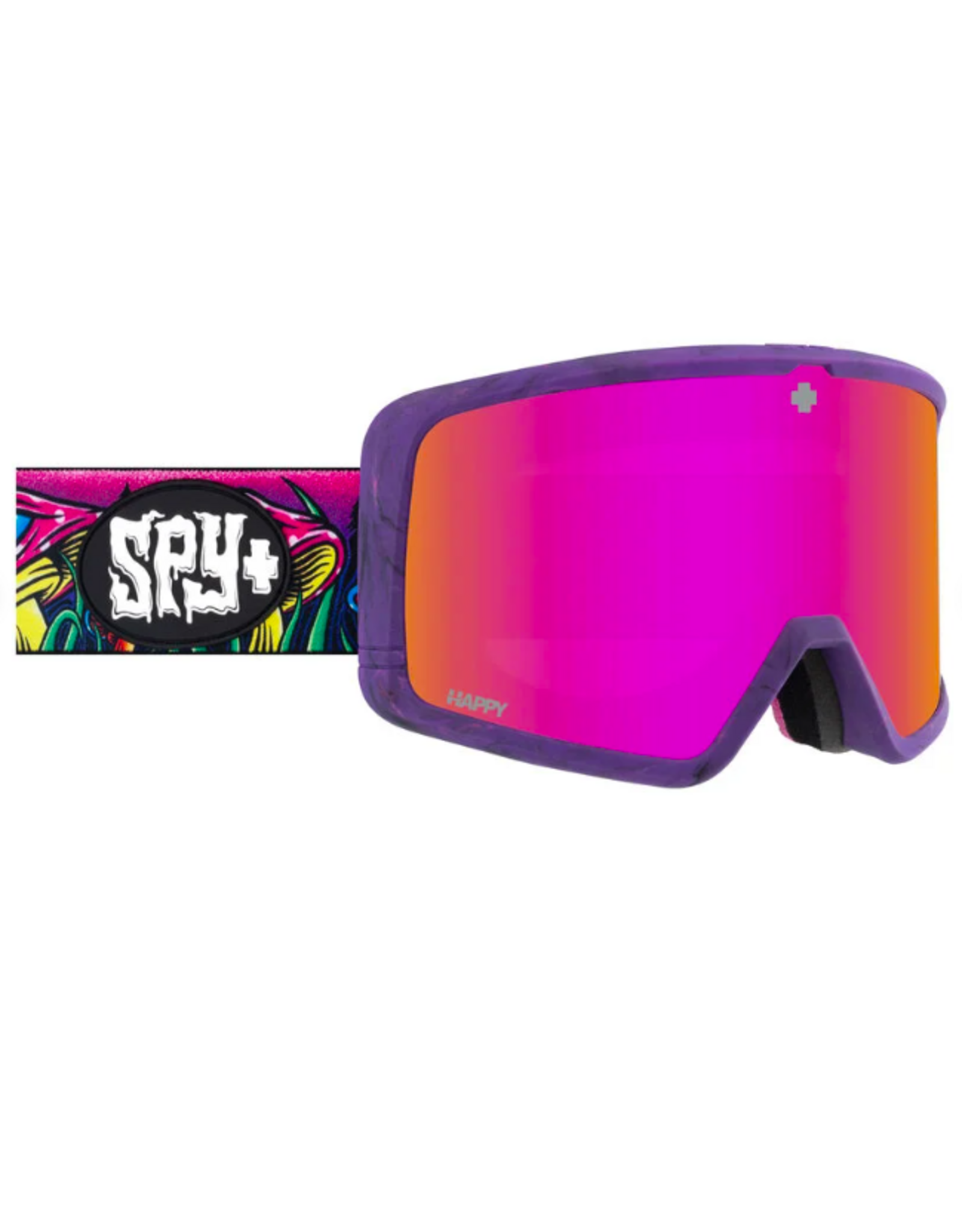 Spy Megalith Trippy Threads Goggles with Happy Rose Pink Mirror+Happy Yellow Lens 2026