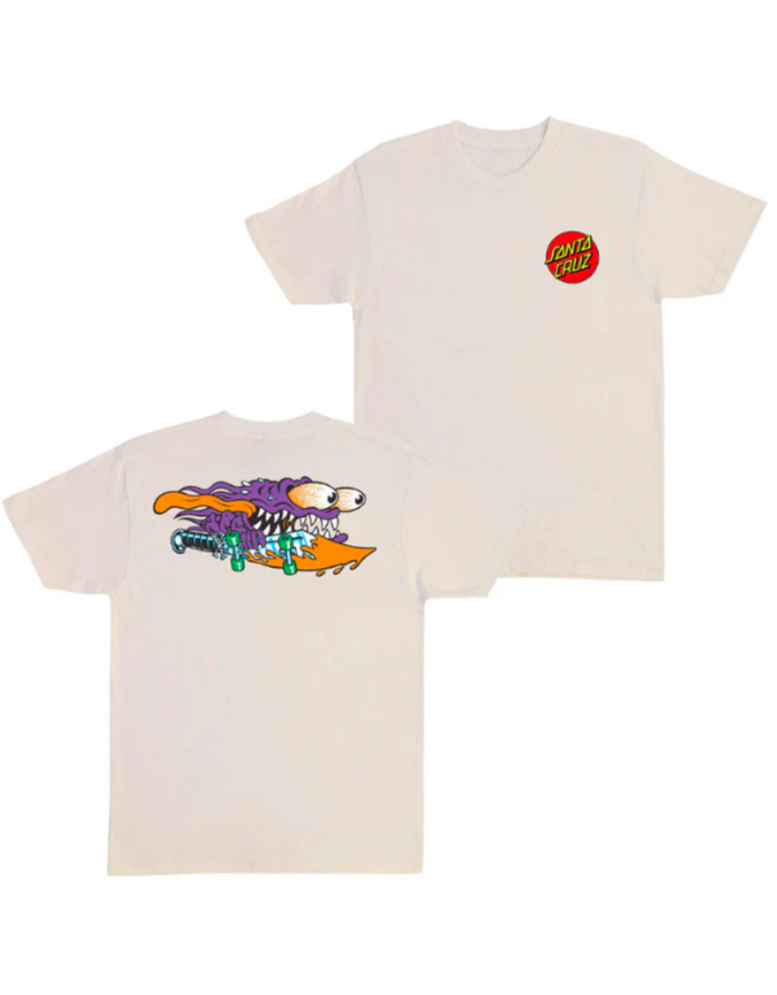 Santa Cruz Men's Meek Slasher Tee Natural Purple