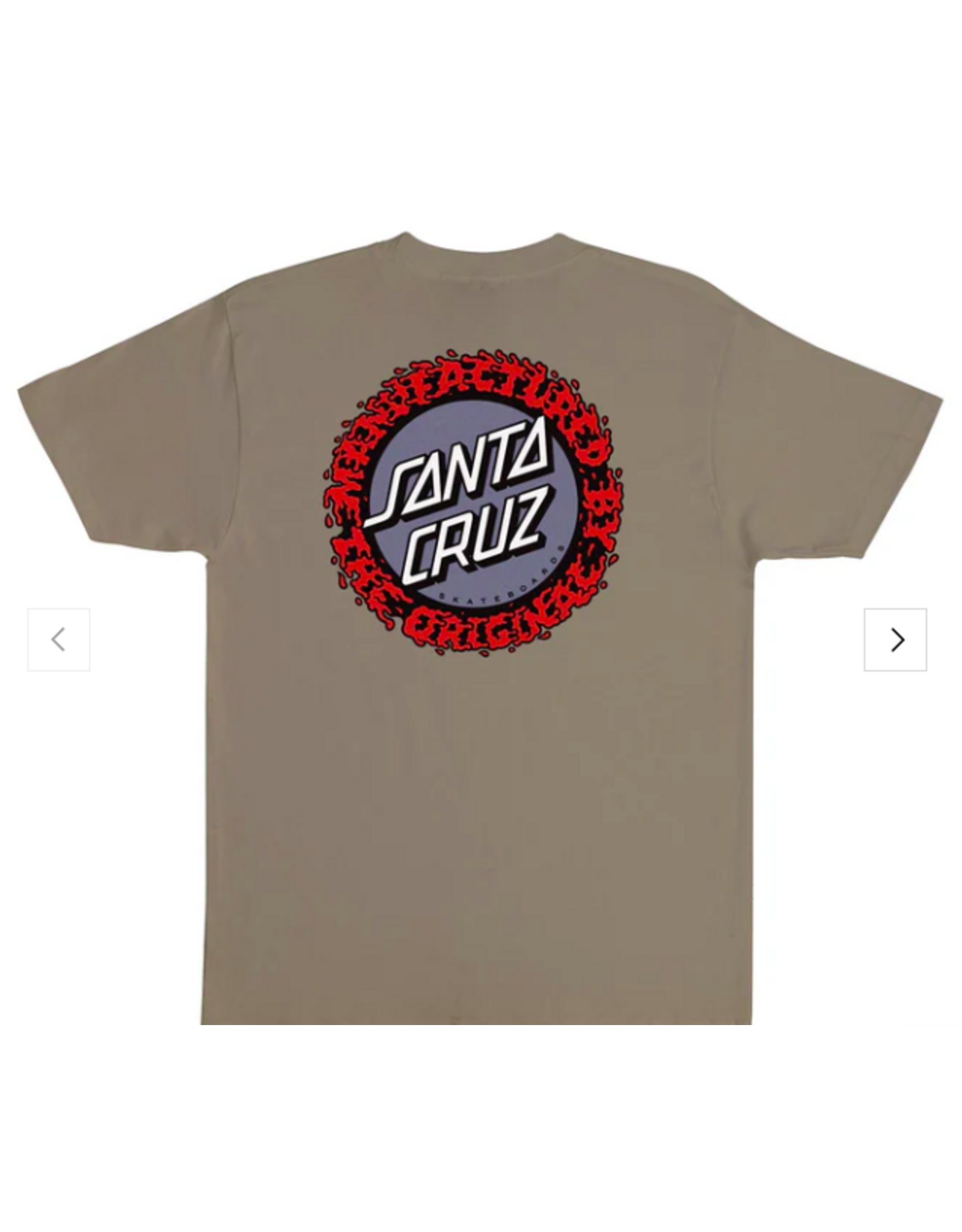 Santa Cruz Men's Splatter MFG Dot Tee Praire Dust