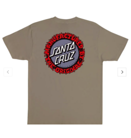 Santa Cruz Men's Splatter MFG Dot Tee Praire Dust