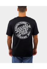 Santa Cruz Men's Splatter MFG Dot Tee Black