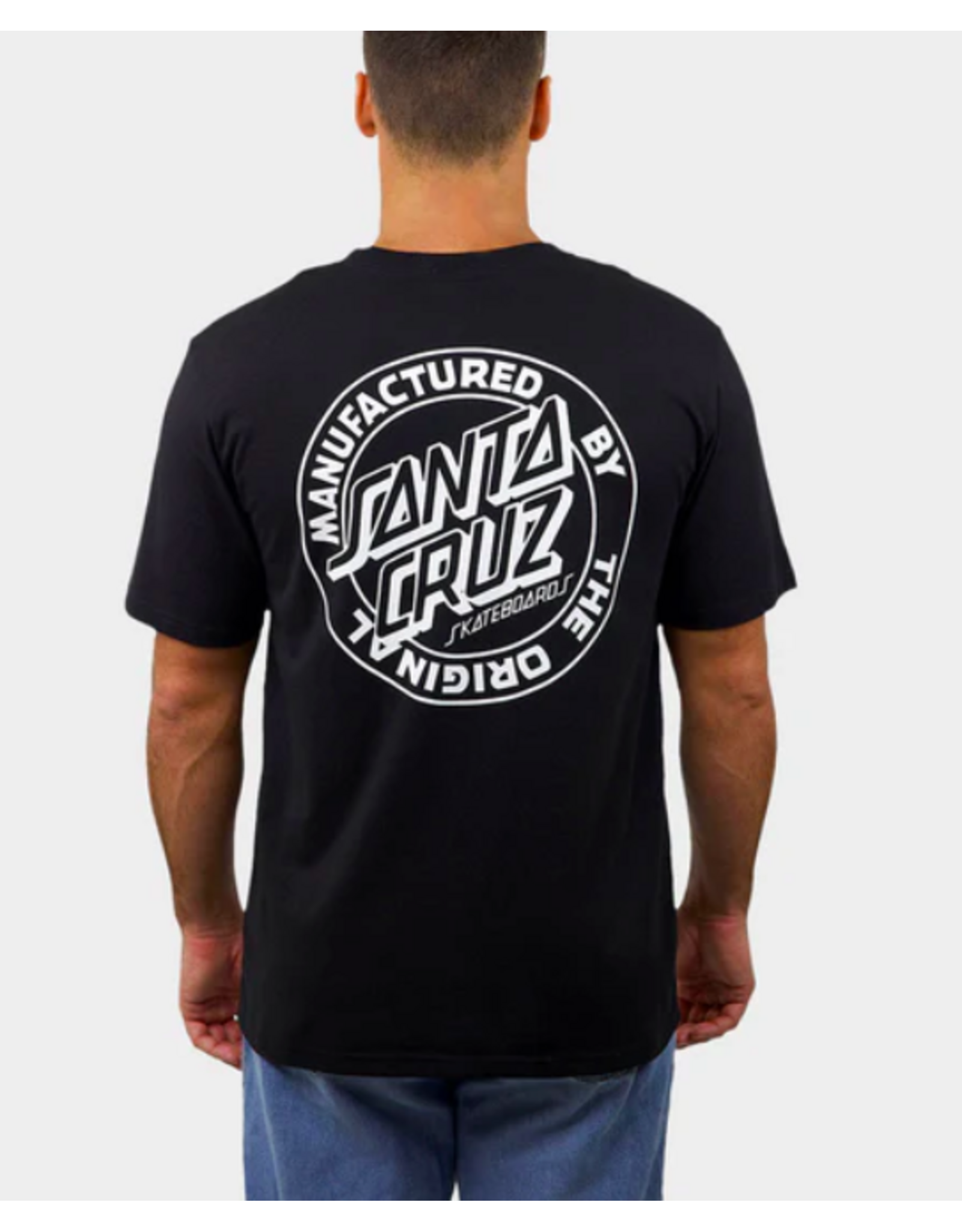 Santa Cruz Men's Splatter MFG Dot Tee Black