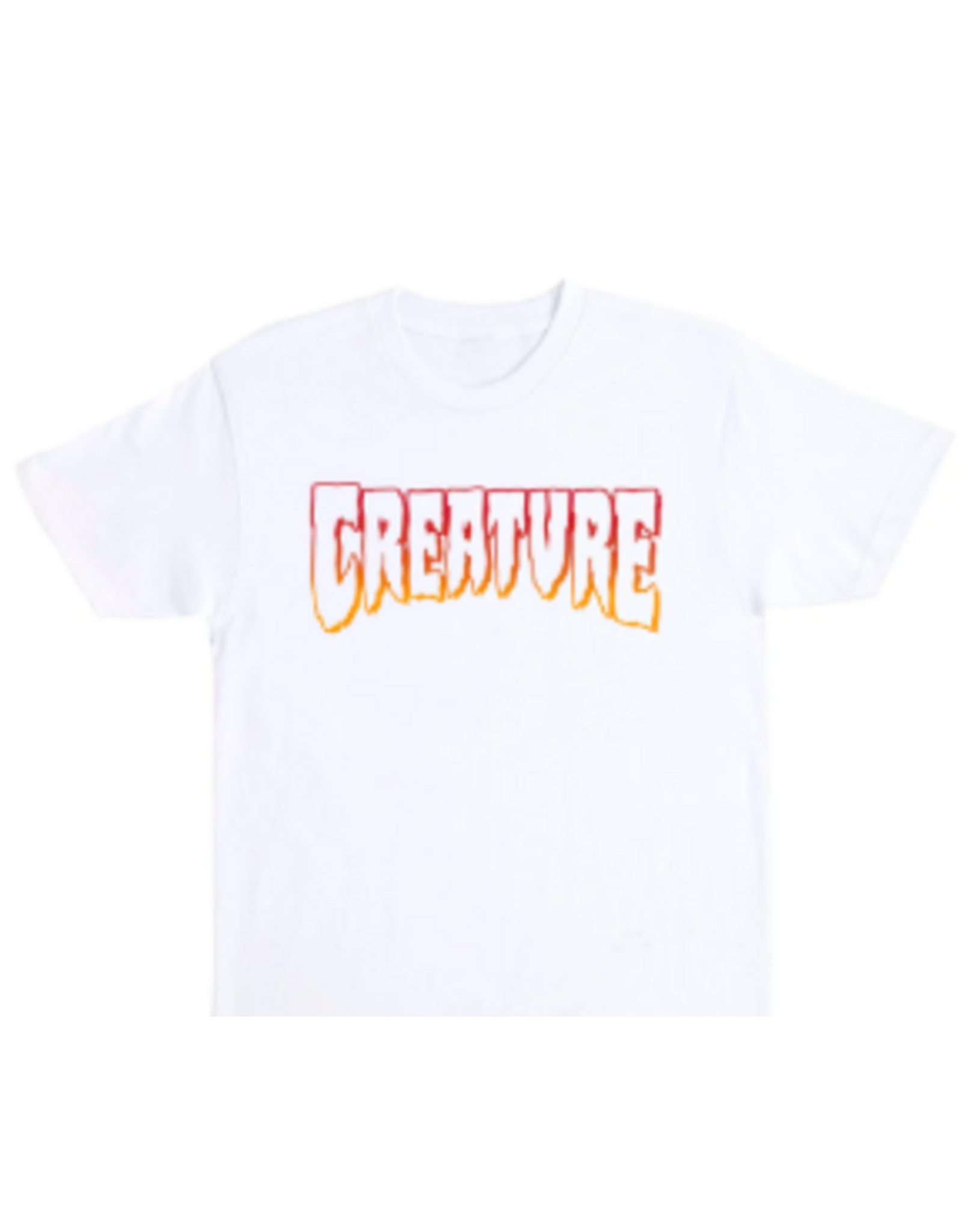 Creature Men's Logo Outline Tee White Red