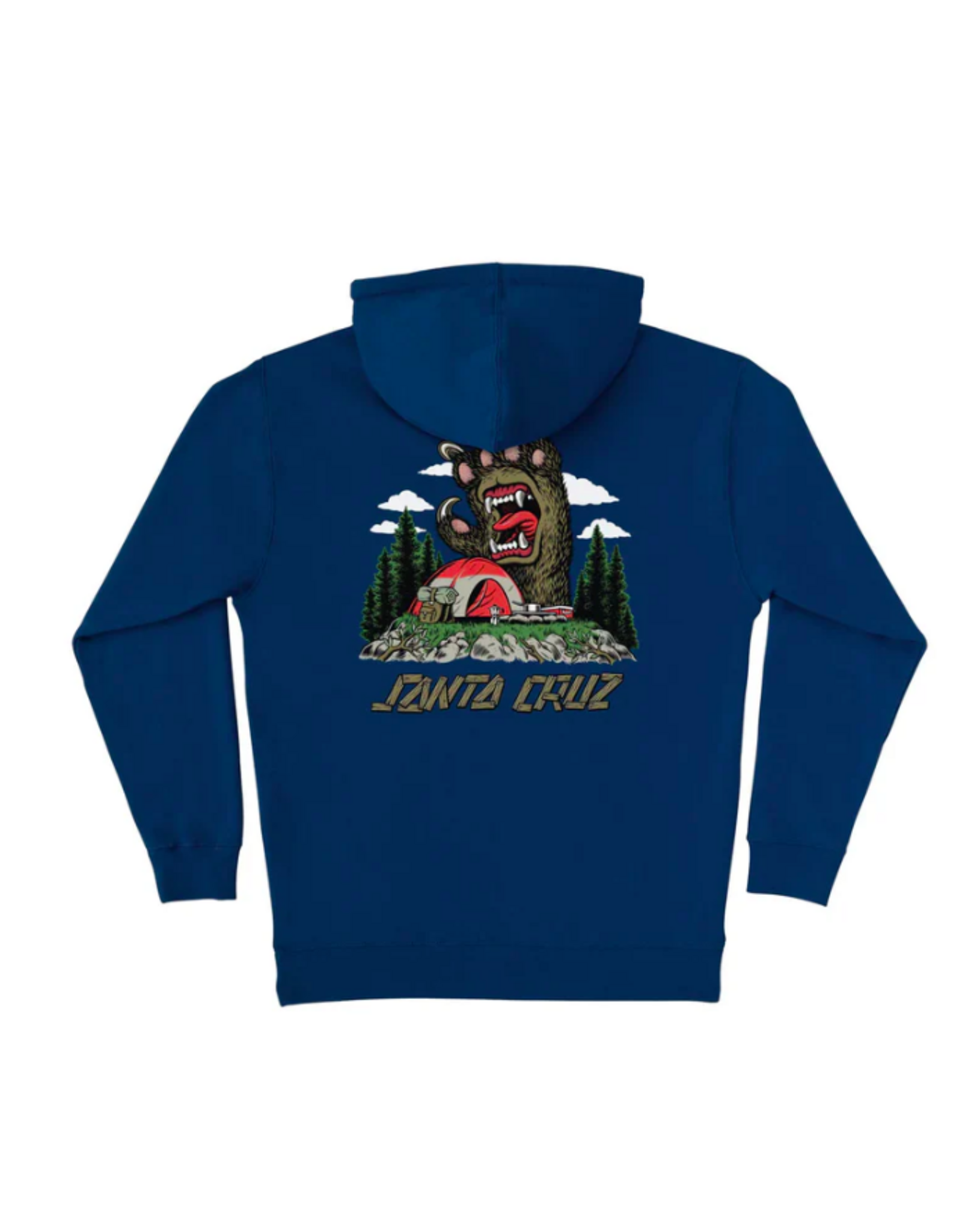 Santa Cruz Men's Screaming Grizzly Hoody Classic Navy