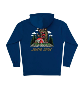 Santa Cruz Men's Screaming Grizzly Hoody Classic Navy