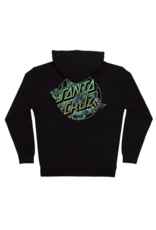 Santa Cruz Men's Winkowski Dope Planet Dot Zip Hoody Black