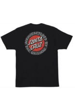 Santa Cruz Men's Splatter MFG Dot Tee Black