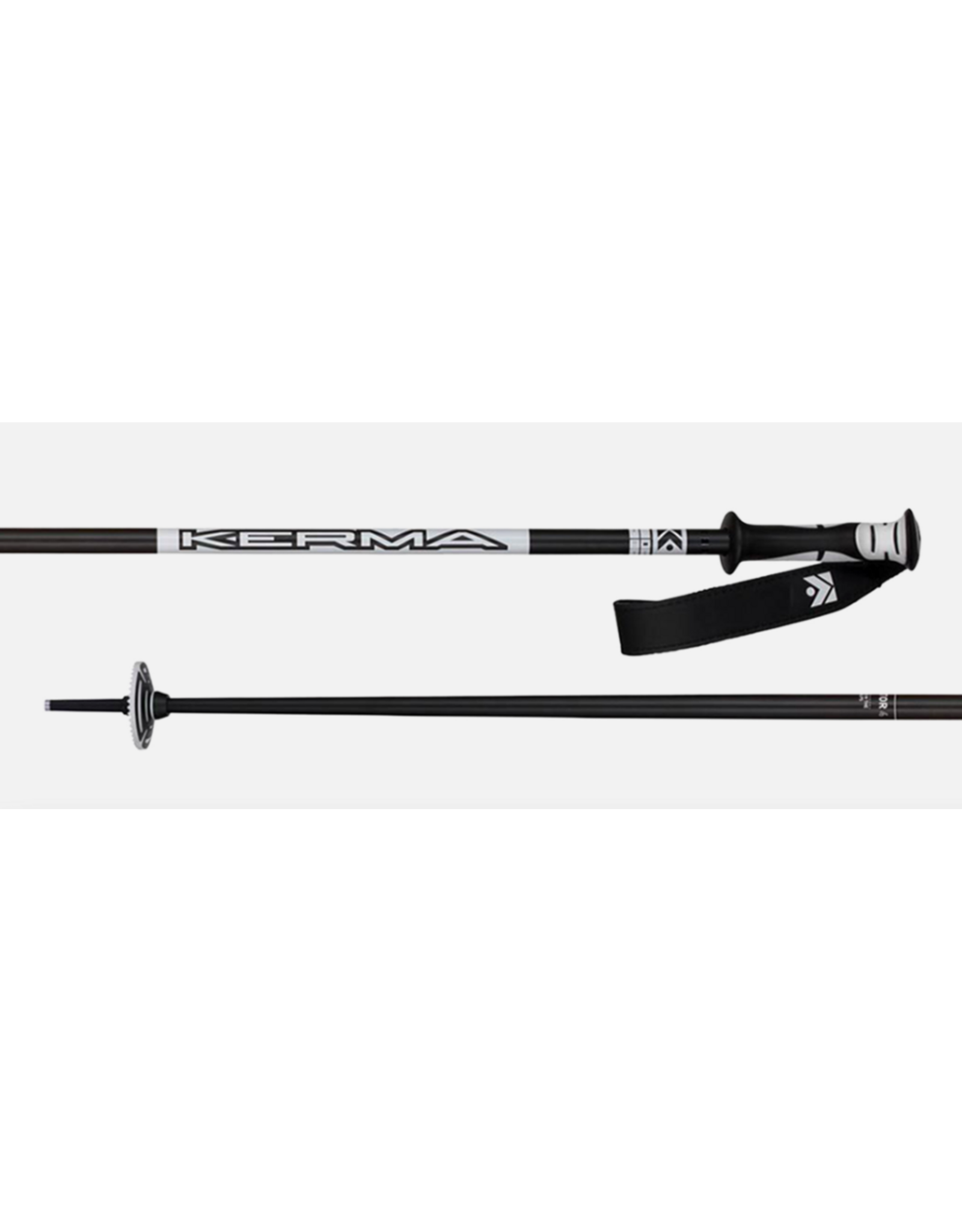 Kerma Vector 4 Ski Poles  Black White