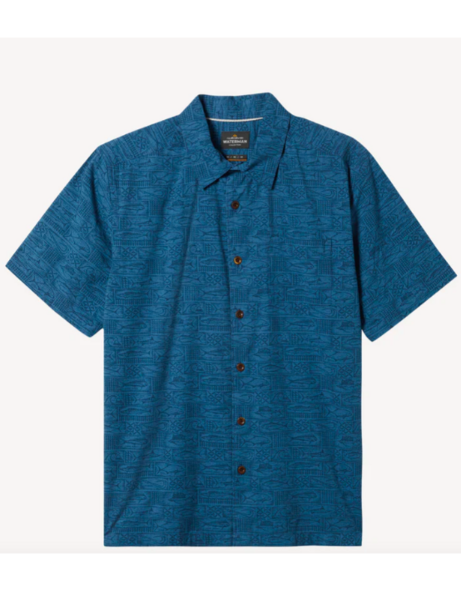 Quiksilver Men's Hana Bay Shirt Majolica Blue