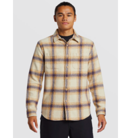 Quicksilver Men's DNA Flannel Long Sleeve Shirt Fog Wanderer Class