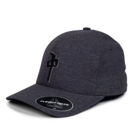 RDS Men's Flexfit Delta Hat Heather Black Grey