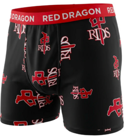 RDS Men's Boxer Briefs Black Red Mixed OG