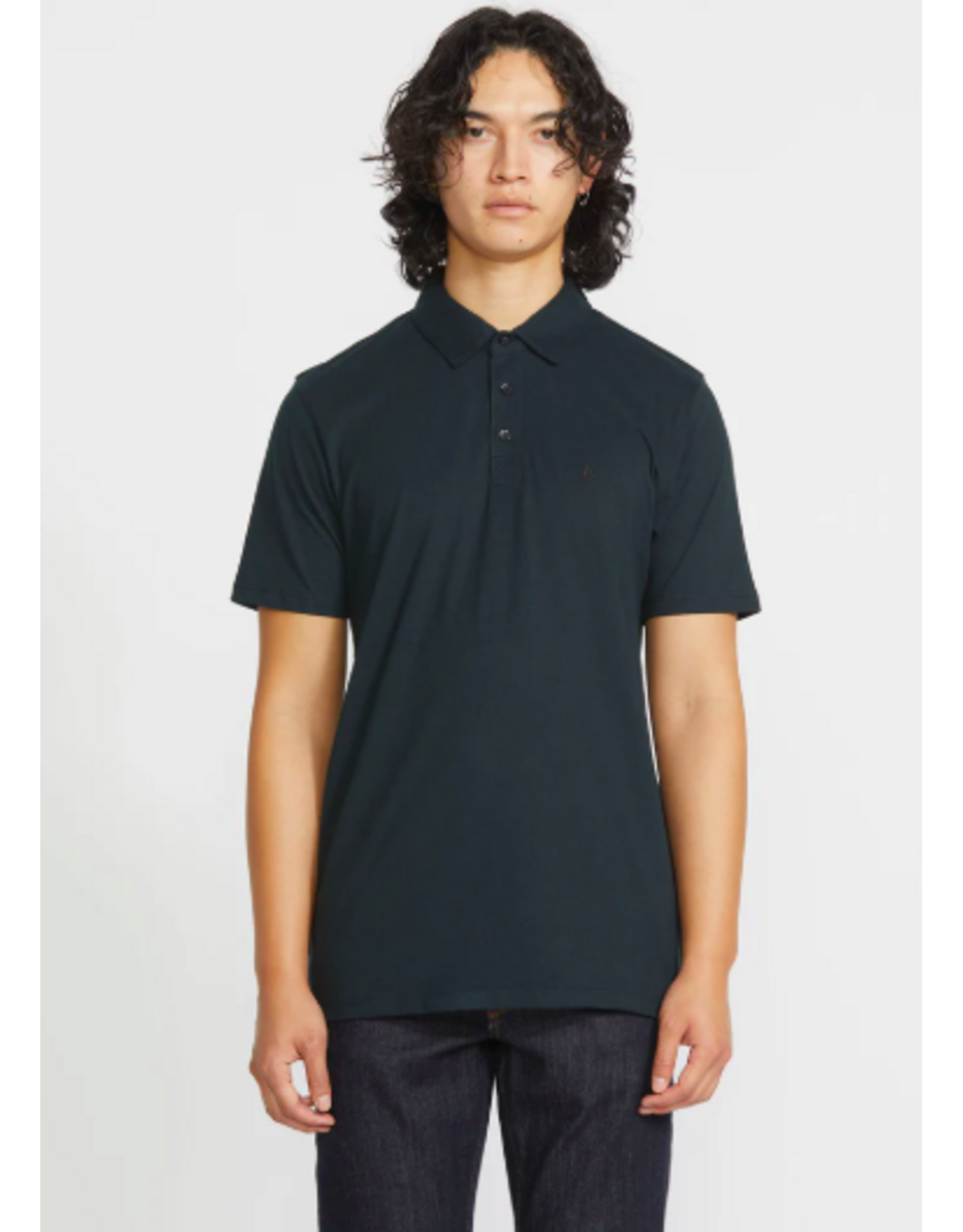 Men's Volcom Wowzer Polo Shirt Black