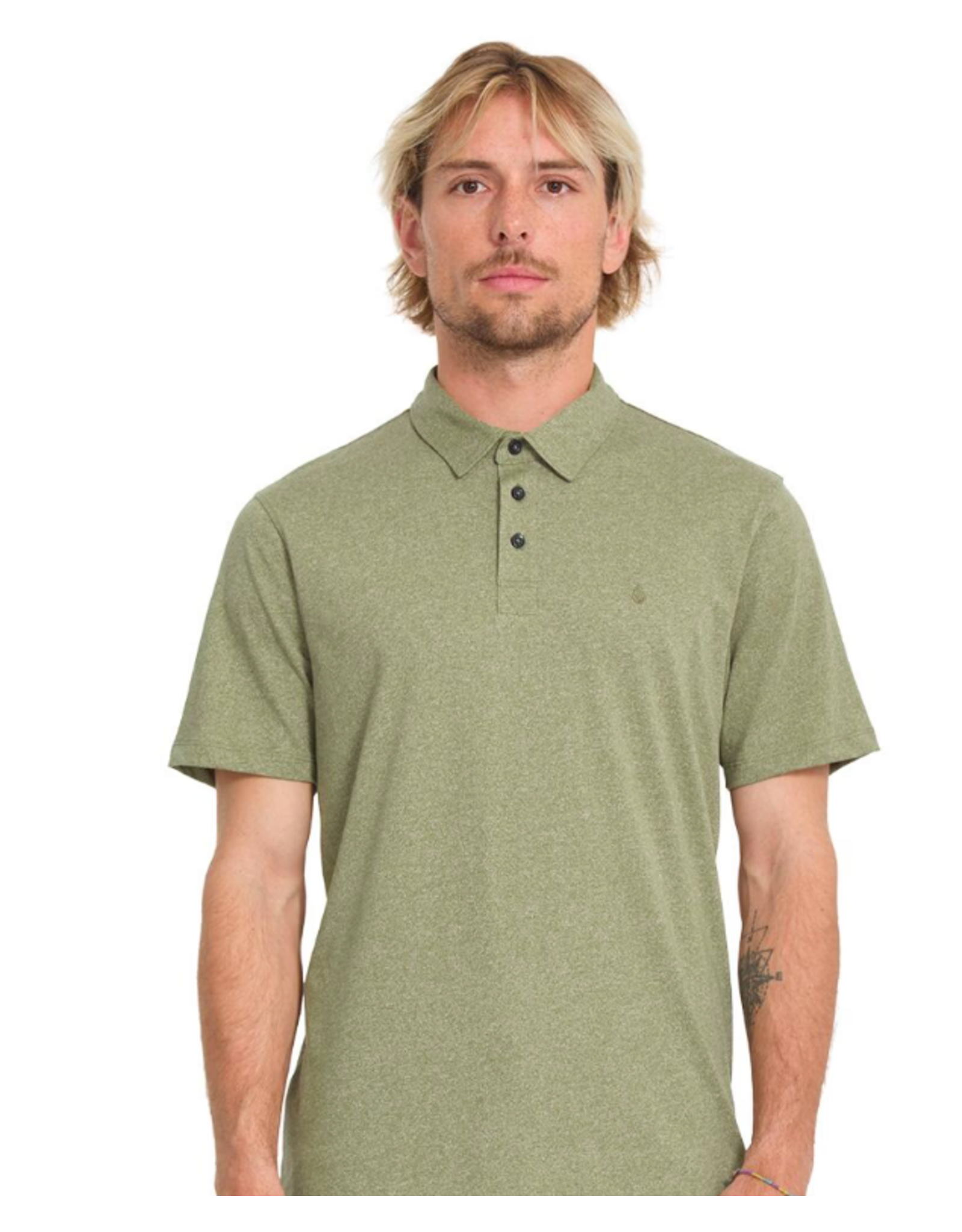 Men's Volcom Wowzer Polo Shirt Thyme