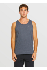 Men's Volcom Solid Heather Tank Dark Black Heather