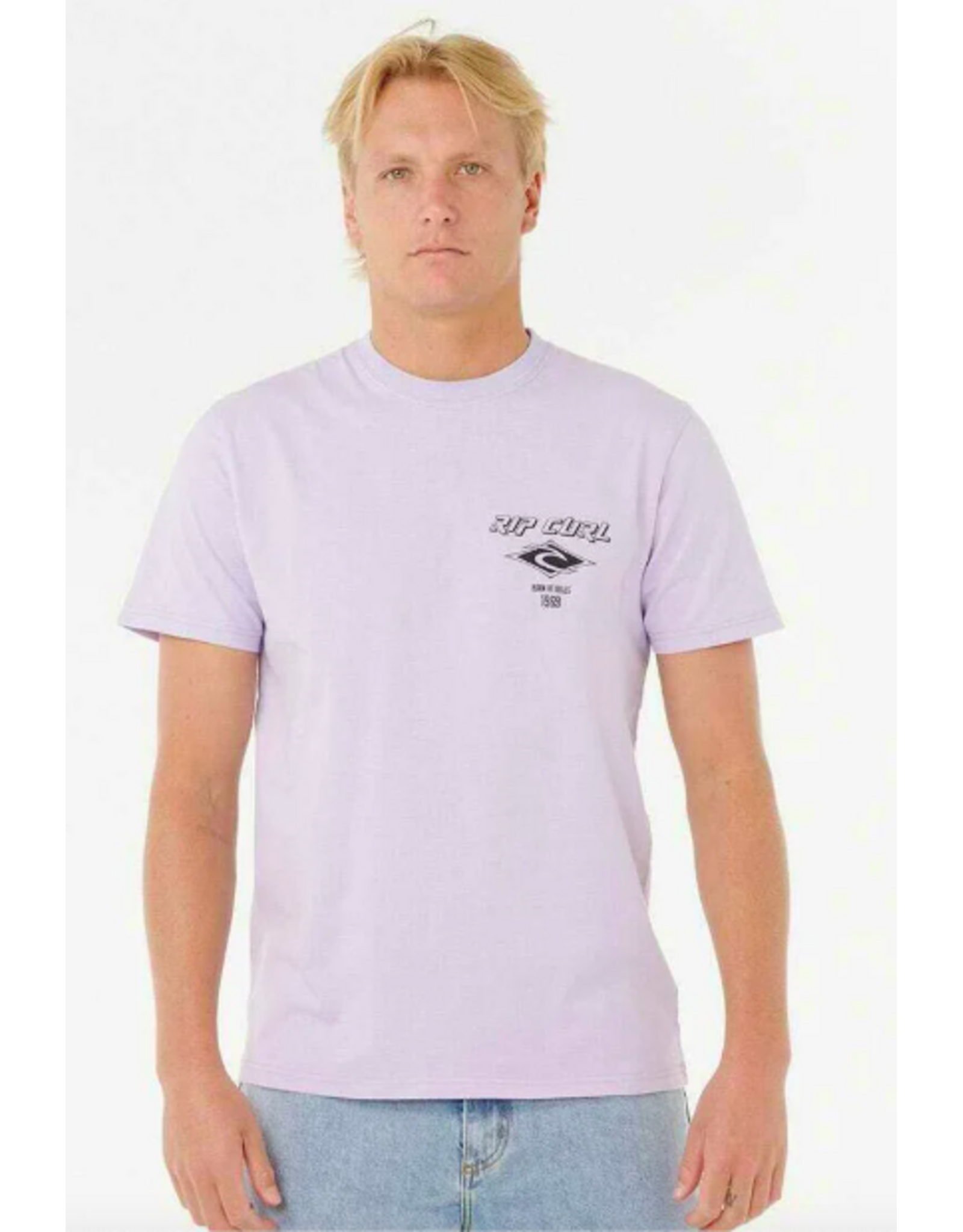 Rip Curl Men's Fade Out Icon Tee Iced Lavender
