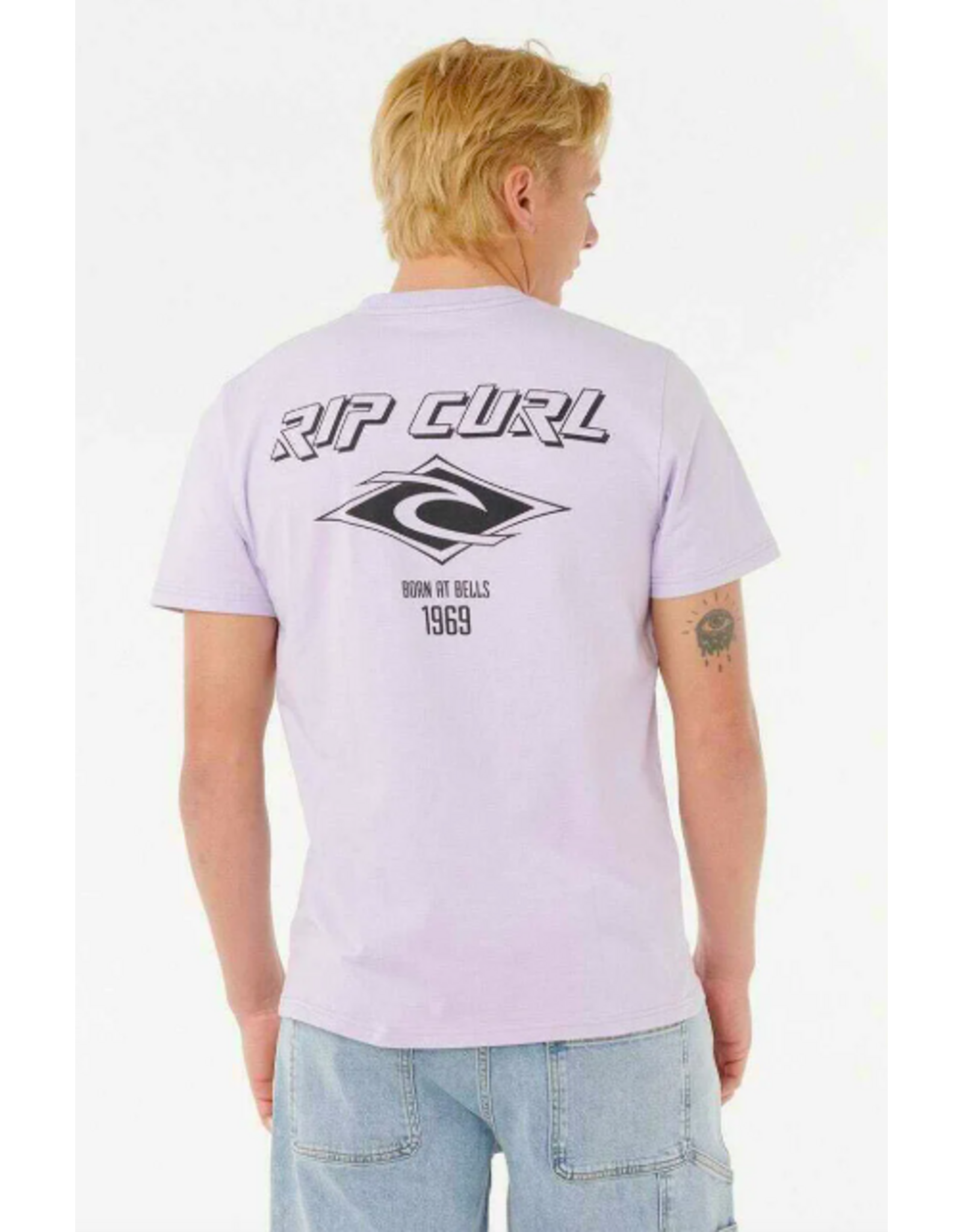Rip Curl Men's Fade Out Icon Tee Iced Lavender