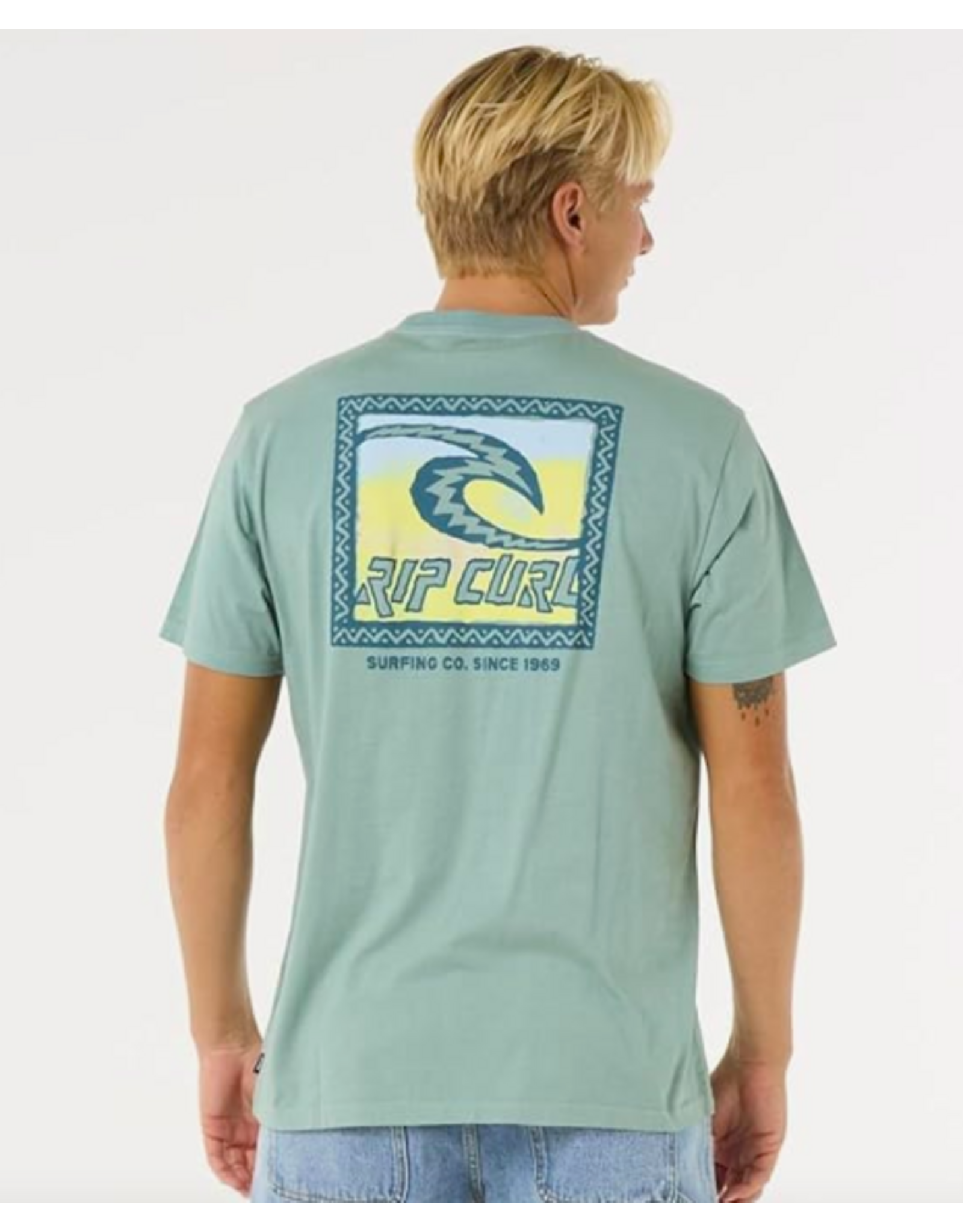 Rip Curl Men's Raw Energy Trad Tee Blue Lagoon