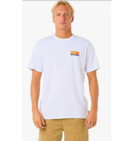 Rip Curl Men's Surf Revival Stacked Tee White