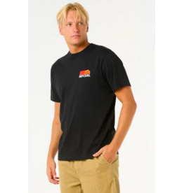 Rip Curl Men's Surf Revival Stacked Tee Black