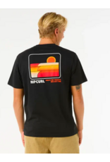 Rip Curl Men's Surf Revival Stacked Tee Black