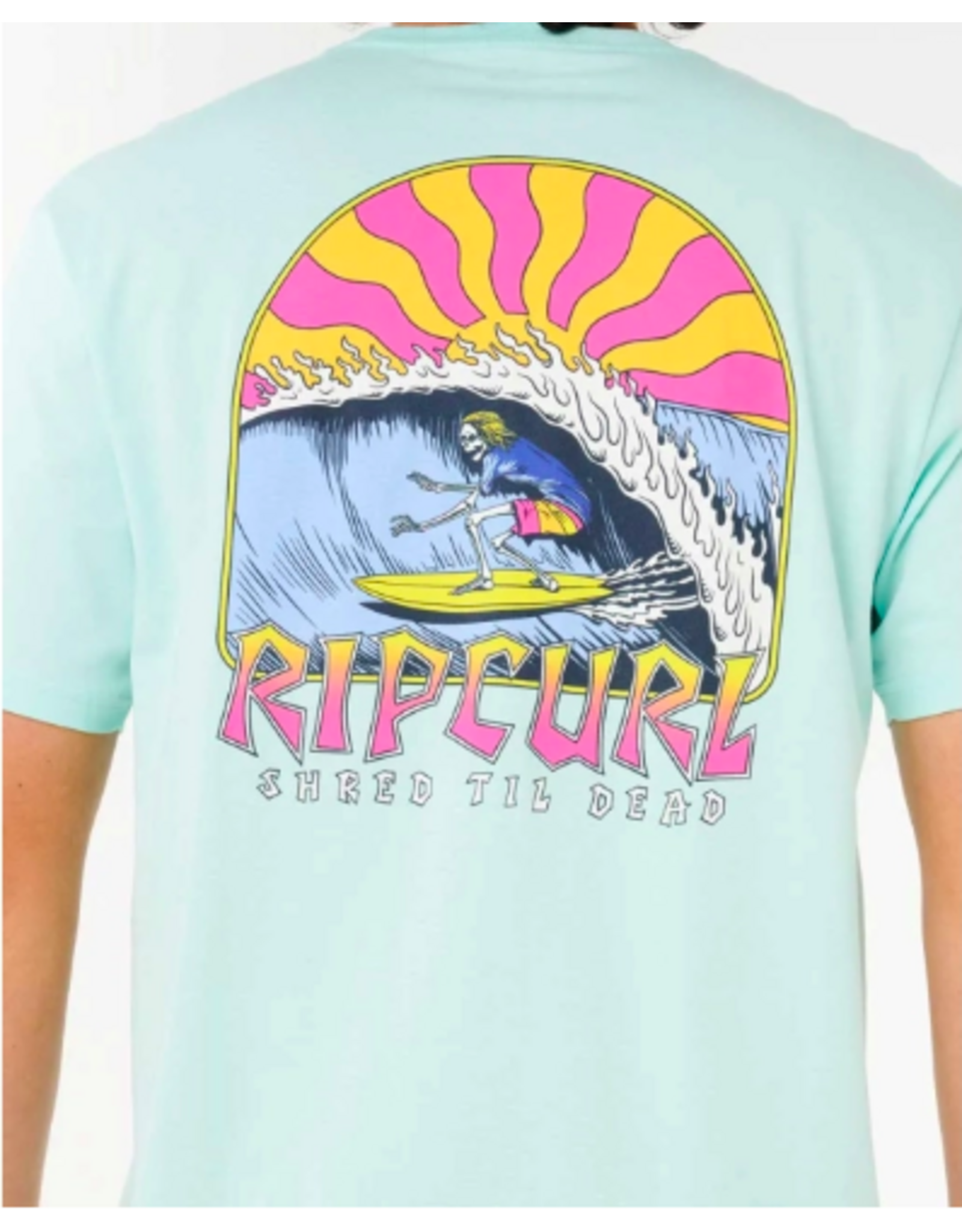 Rip Curl Men's Shred Til Tee Light Aqua
