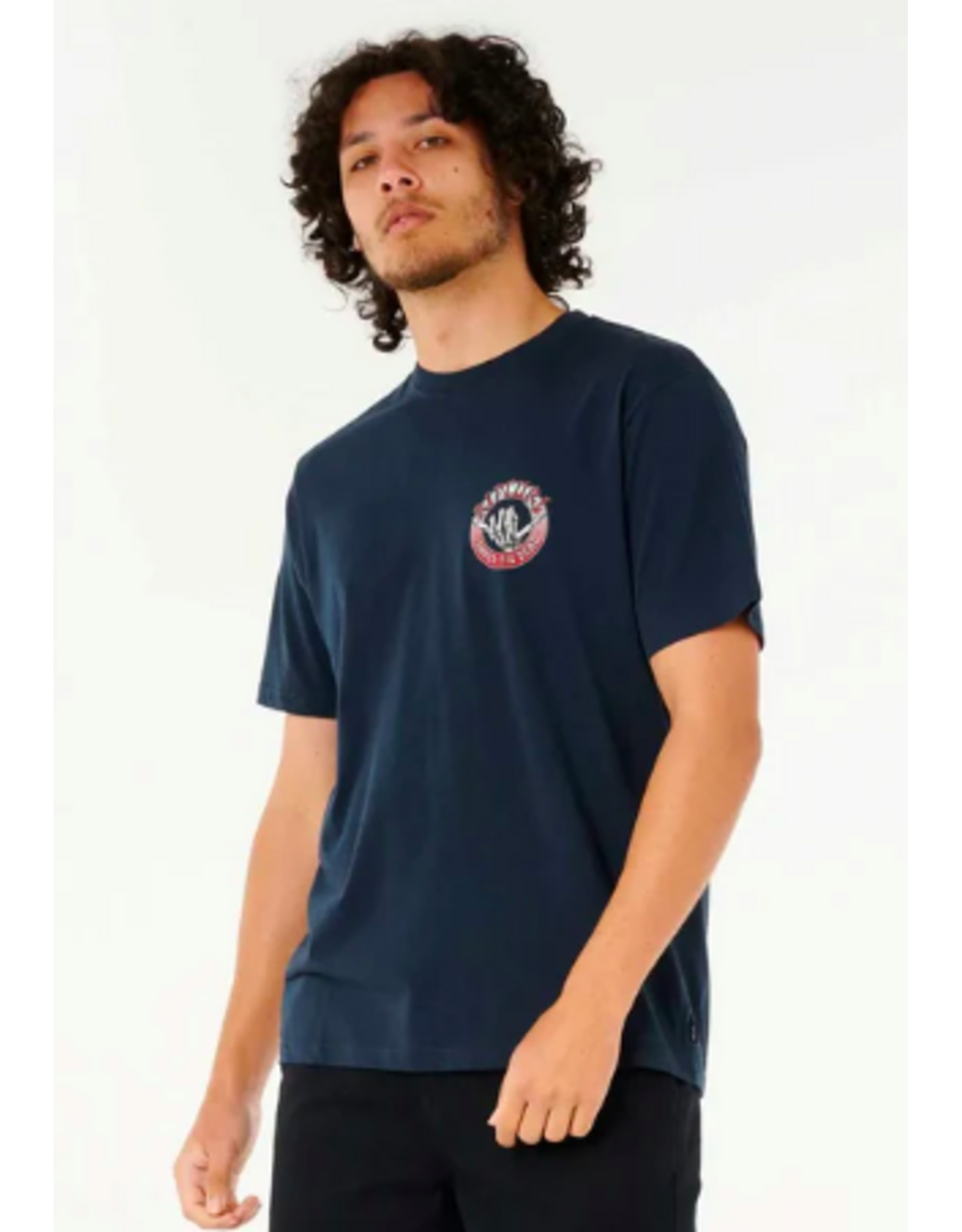 Rip Curl Men's Shred Til Tee Navy White