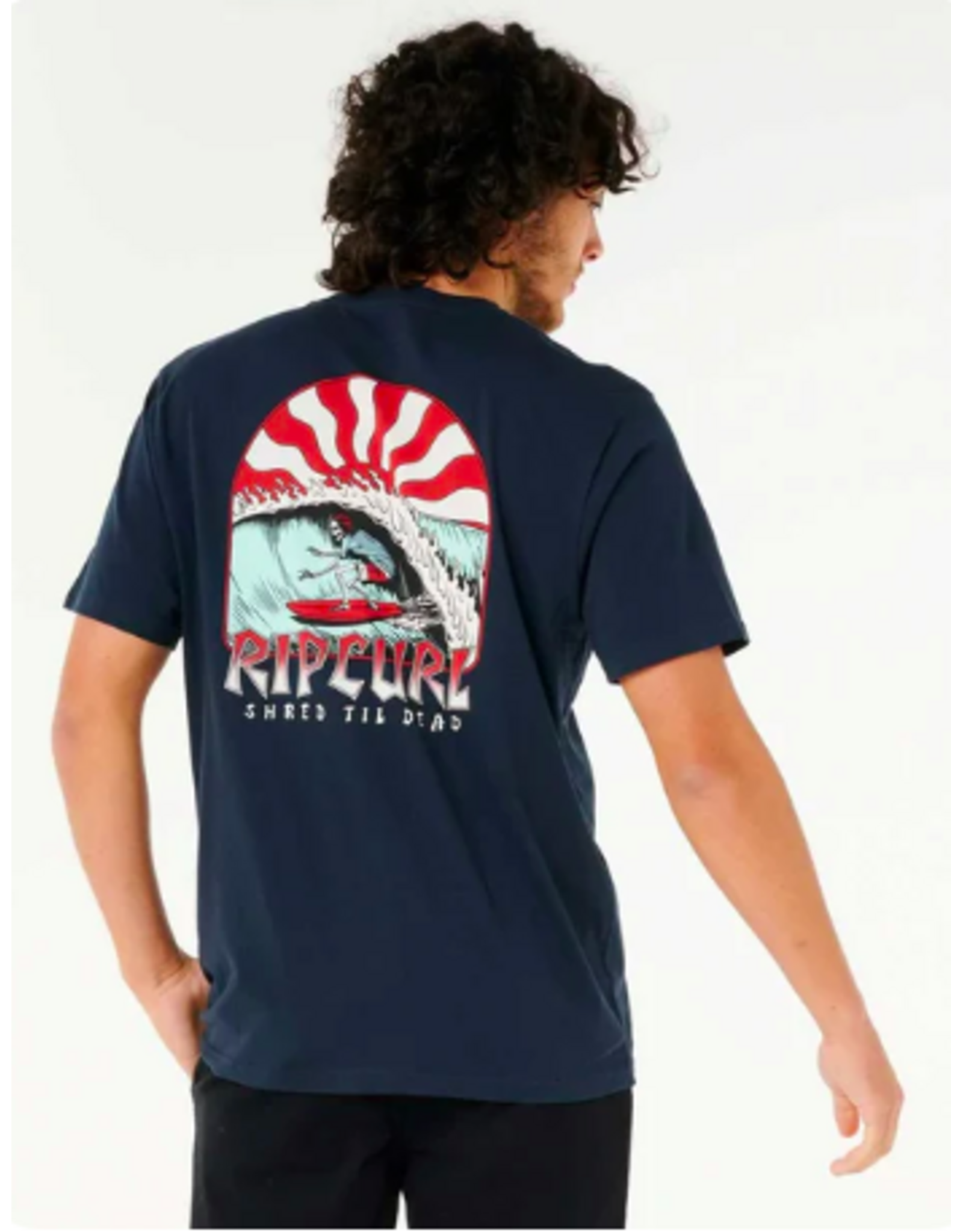 Rip Curl Men's Shred Til Tee Navy White