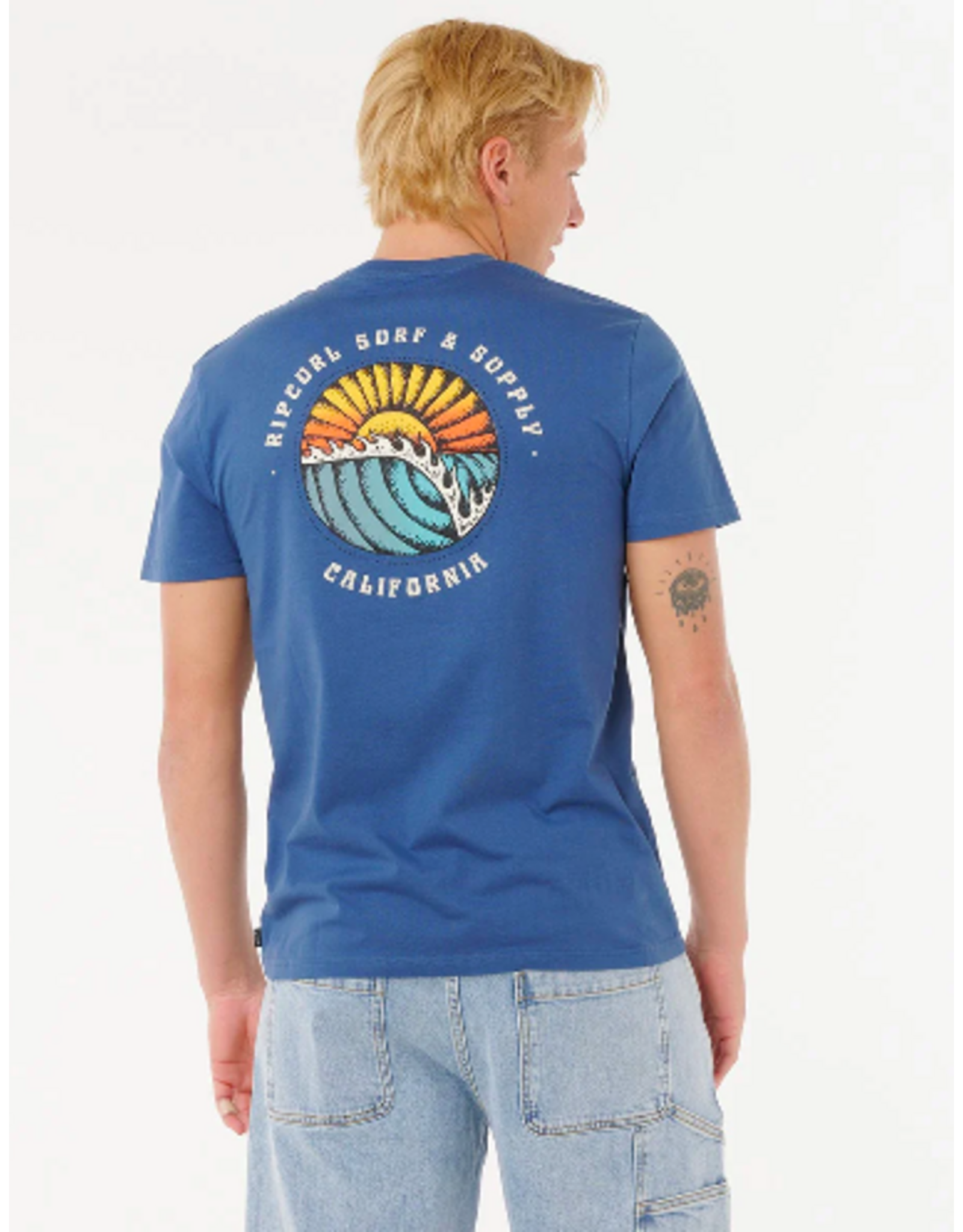 Rip Curl Men's Sunset Destination Tee Light Navy