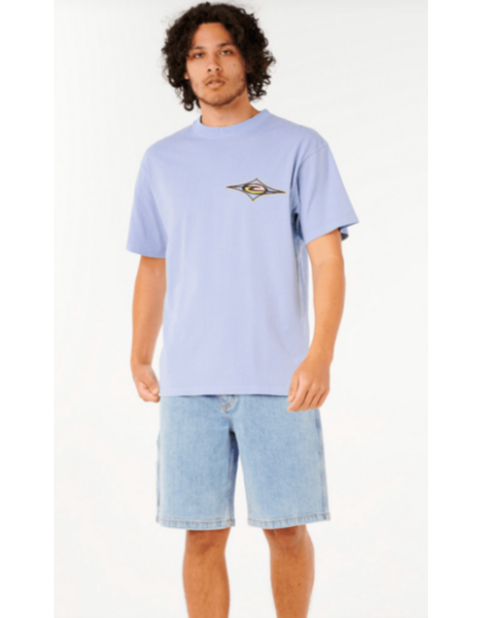 Rip Curl Men's Raw Energy Maxxed Tee Iced Blue