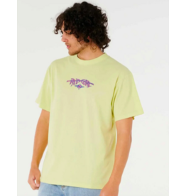 Rip Curl Men's Raw Energy Gnarly Tee Lime Wash