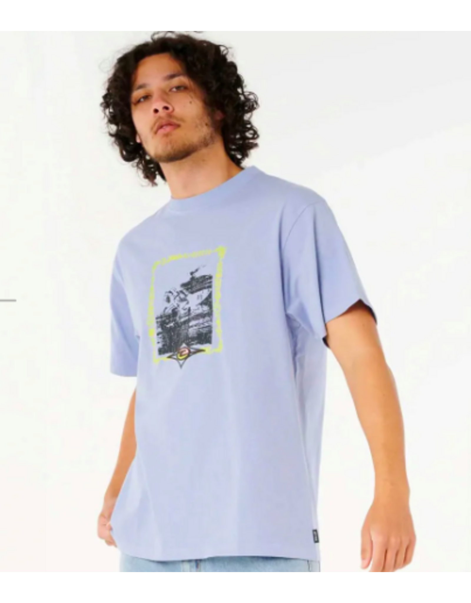 Rip Curl Men's Raw Energy Curren Tee Ice Blue