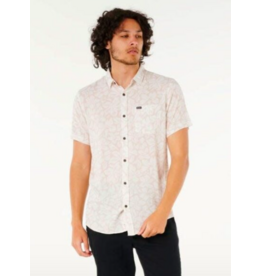 Rip Curl Men's Fun Times Floral Short Sleeve Shirt Bone