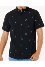 Rip Curl Men's Skelly Breach Short Sleeve Shirt Black